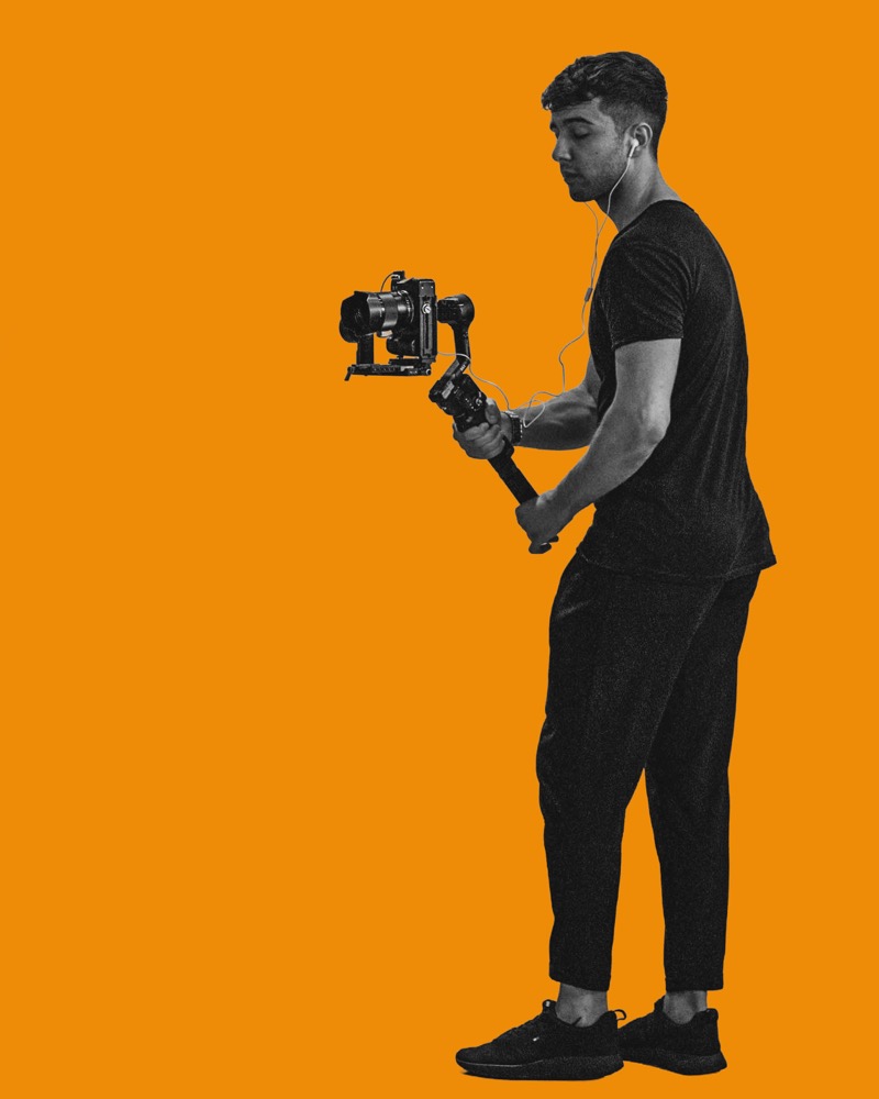 Davide con il gimbal