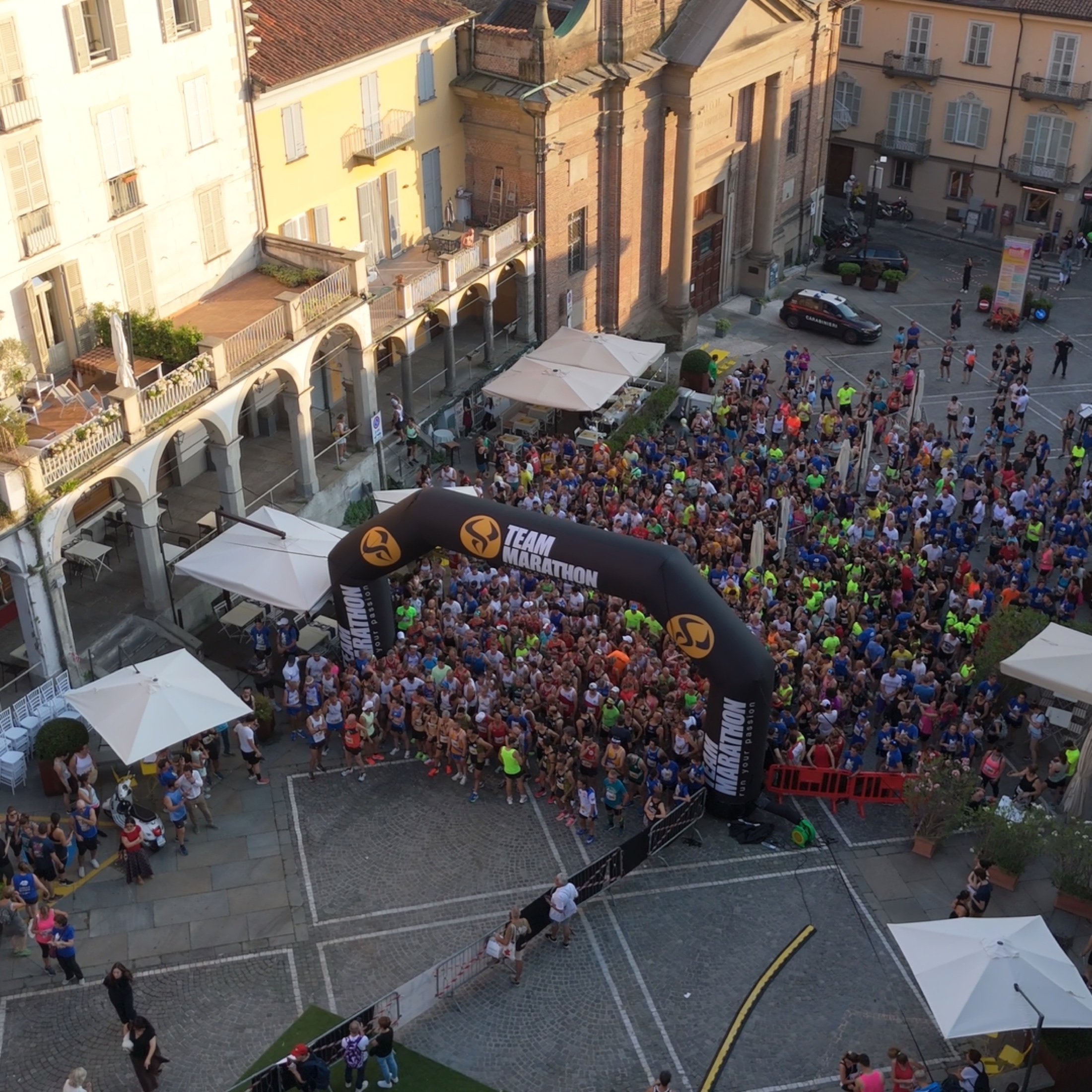Riprese con drone di un evento dall'alto
