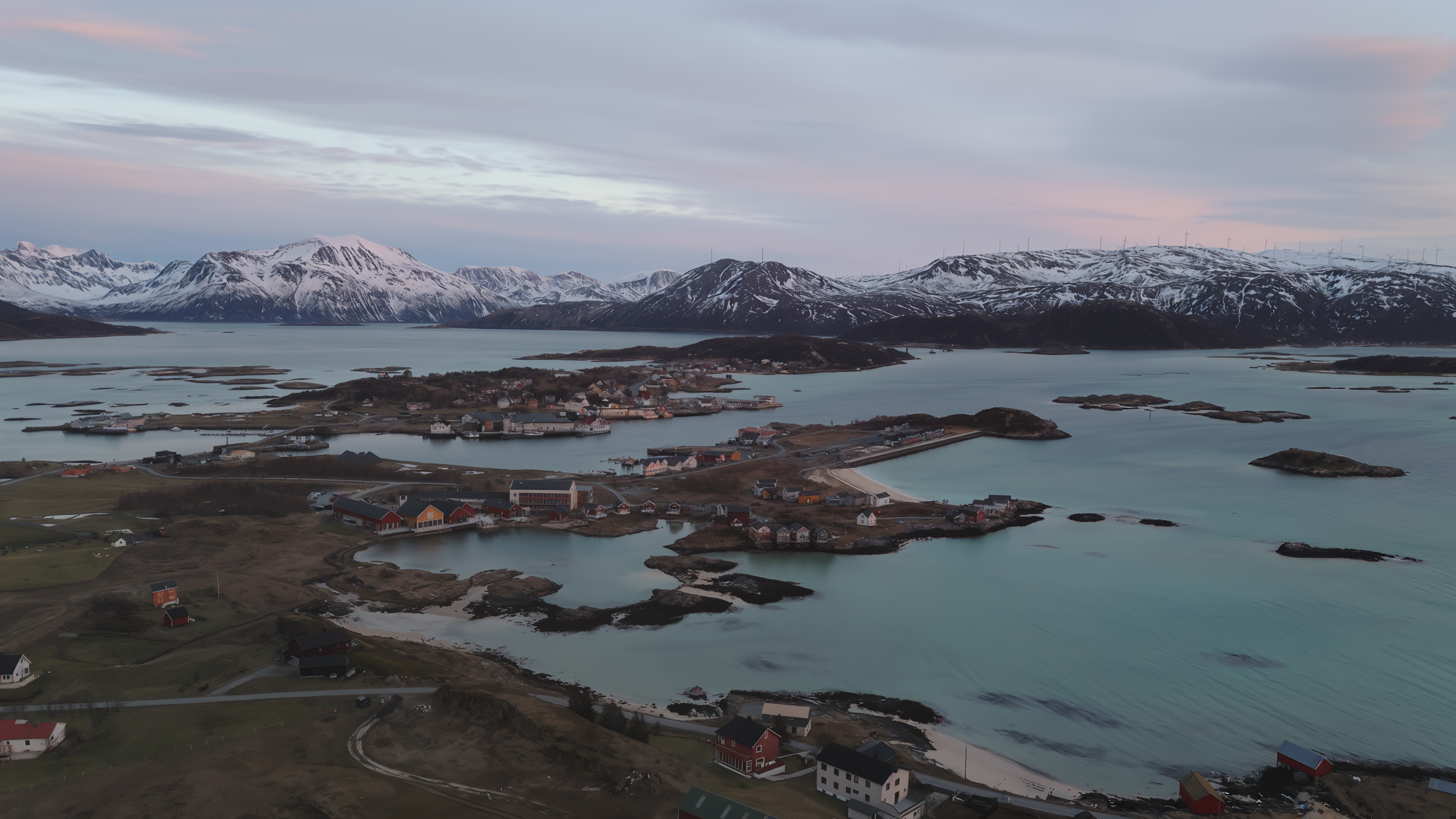 Sommarøy vista dall'alto